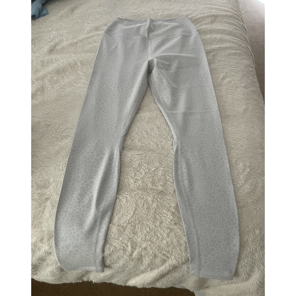 Alo White Leopard Leggings